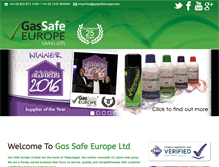 Tablet Screenshot of gassafeeurope.com